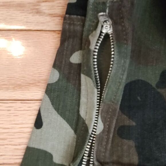 Black Orchid skinny cargo camo jeans stretchy 25 - Picture 9 of 13